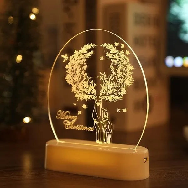 The New Santa Claus snowman Christmas Tree Lights bedroom decor night lights
