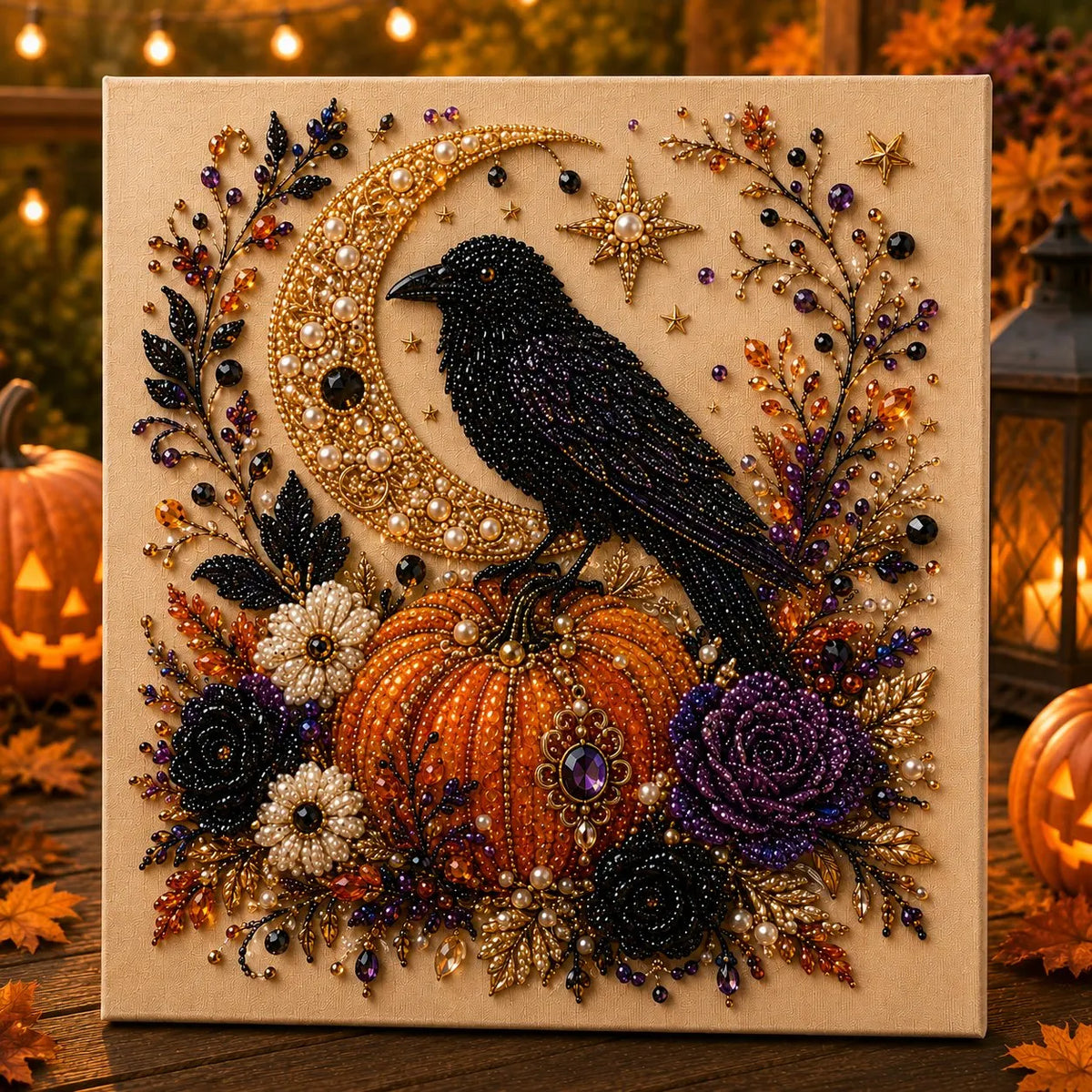 🔥Last Day 49% OFF - 👻✨Halloween Ghost Pearl Art DIY Kit