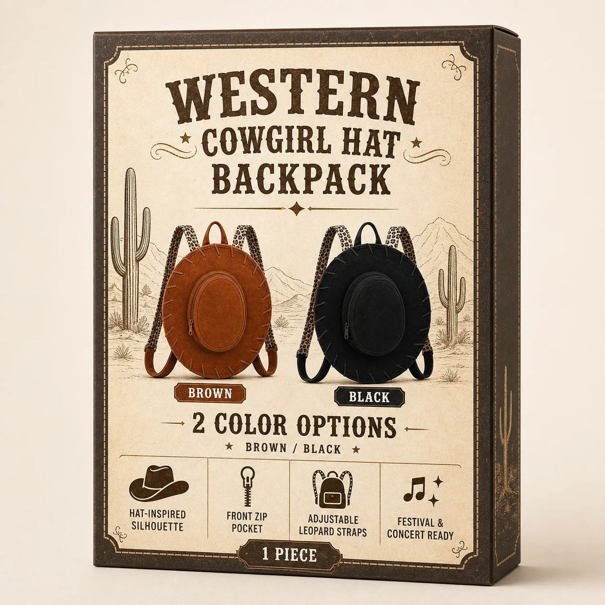 🎉Western Cowgirl Hat Backpack