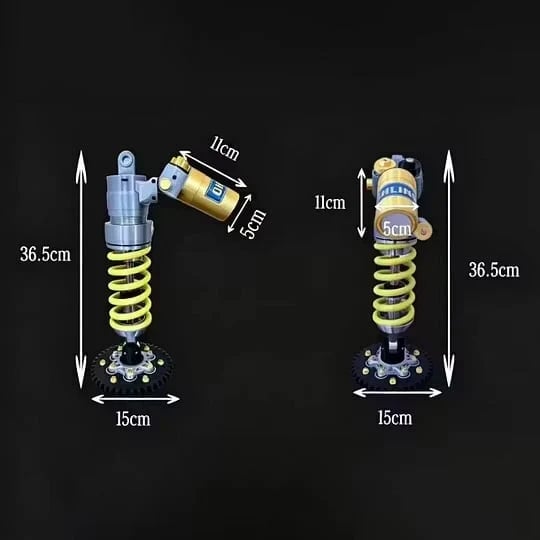 🎉🔥Inspired Suspension Shock Absorber Lamp - Adjustable LED Light for Gamers & Car Enthusiasts