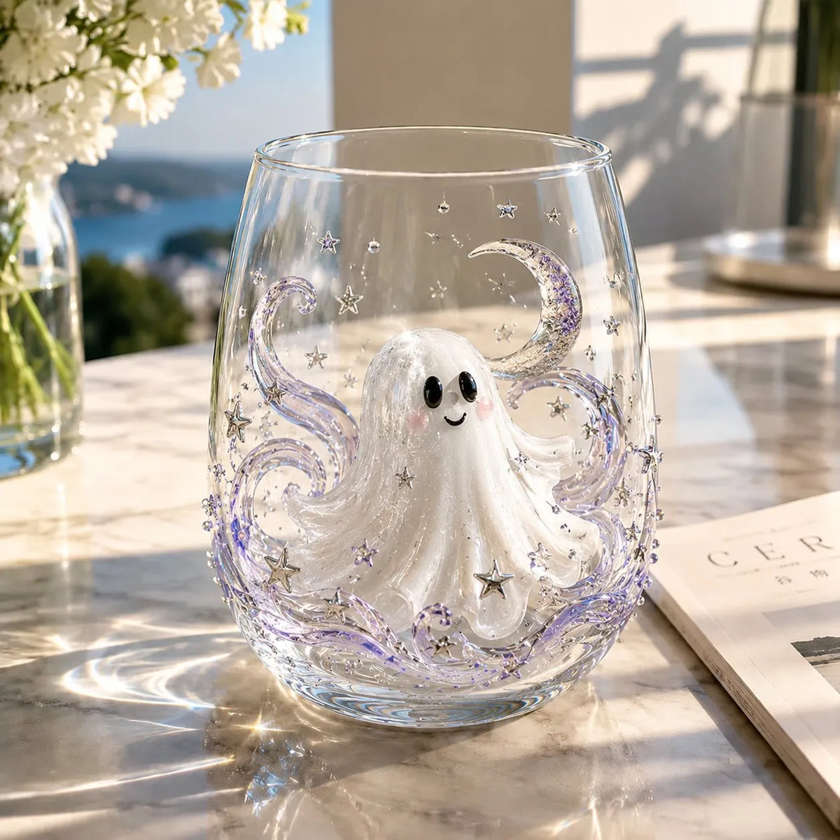 🎉🎃 3D Halloween Artisan Glassware Collection | For Magical Halloween Sips, Eye-Catching 3D Details, Luminous Festive Party Moments & Cozy Fall Home Bar Glow