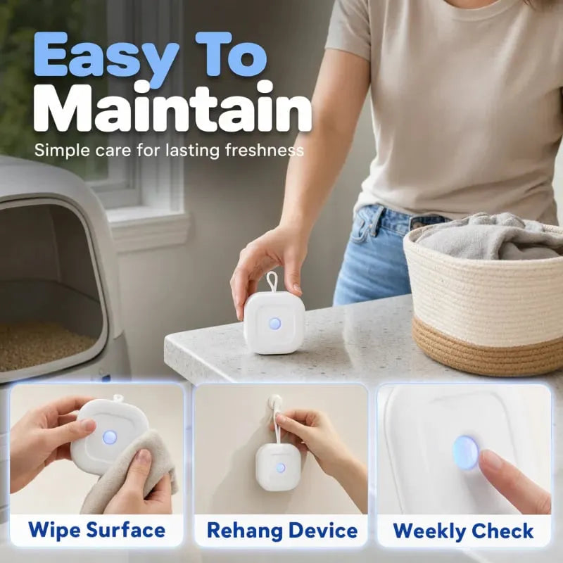 🔥 HOT SALE 🔥Smart Pet Odor Eliminator with Hanging Strap