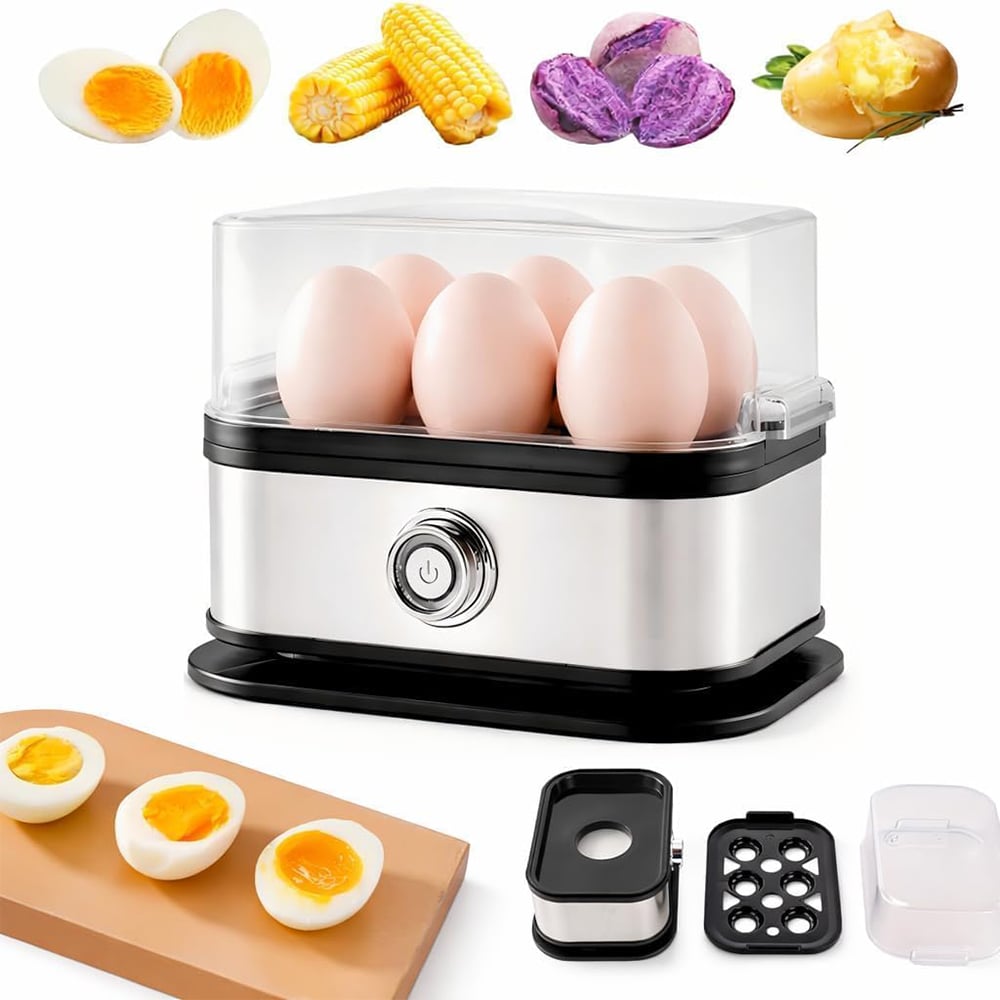 🔥HOT SALE🔥🥚🥚 Fast 6-Egg Cooker – Quick Breakfast Egg Boiler & Steamer