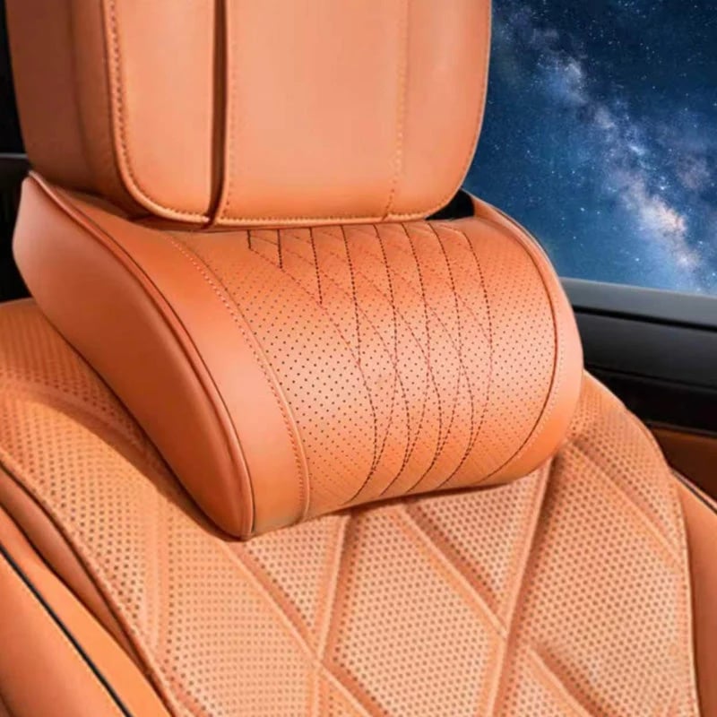 🎉💤 Relieve Driving Fatigue! Universal Memory Foam Car Headrest Neck Pillow, Ergonomic Support Auto Neck Cushion for Long Road Trips