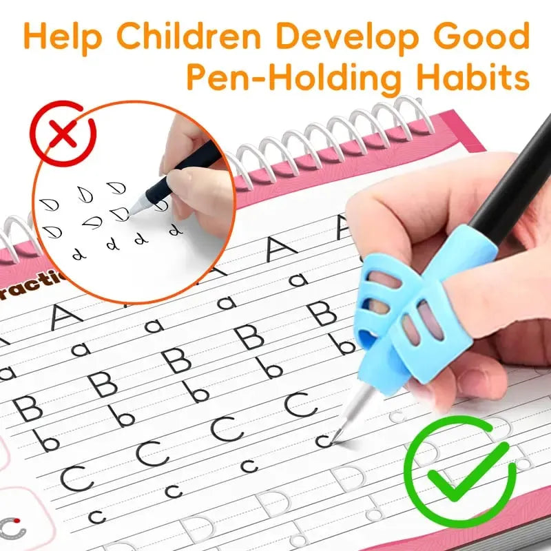 🔥Last Day 50% OFF ✏️📚 Magic Reusable Handwriting Workbook Set for Kids (6 Books)