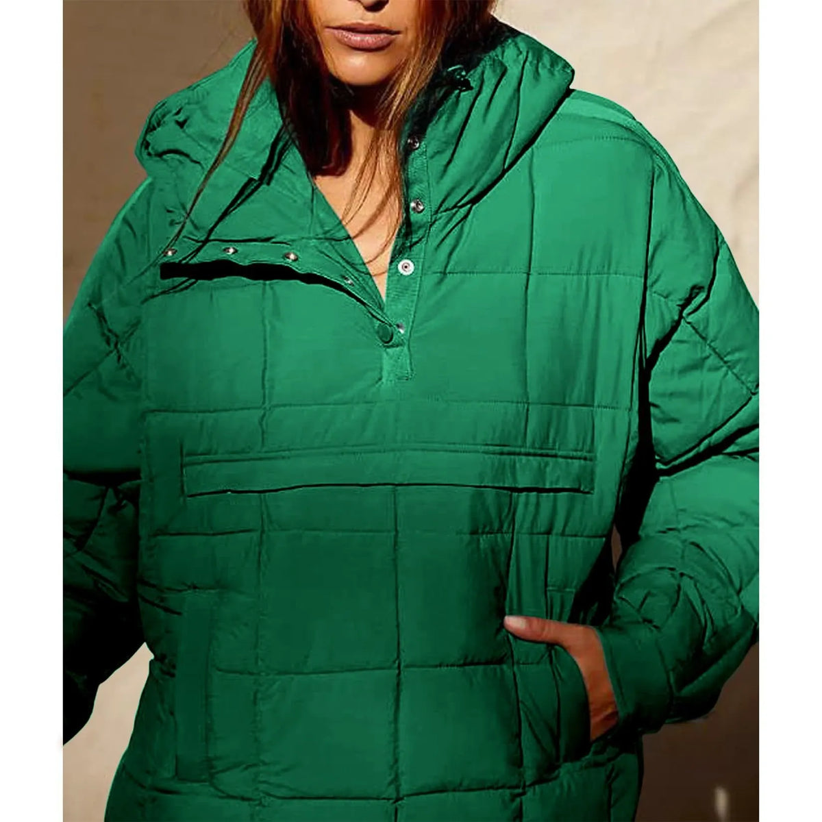 PACKABLE PULLOVER PUFFER JACKET