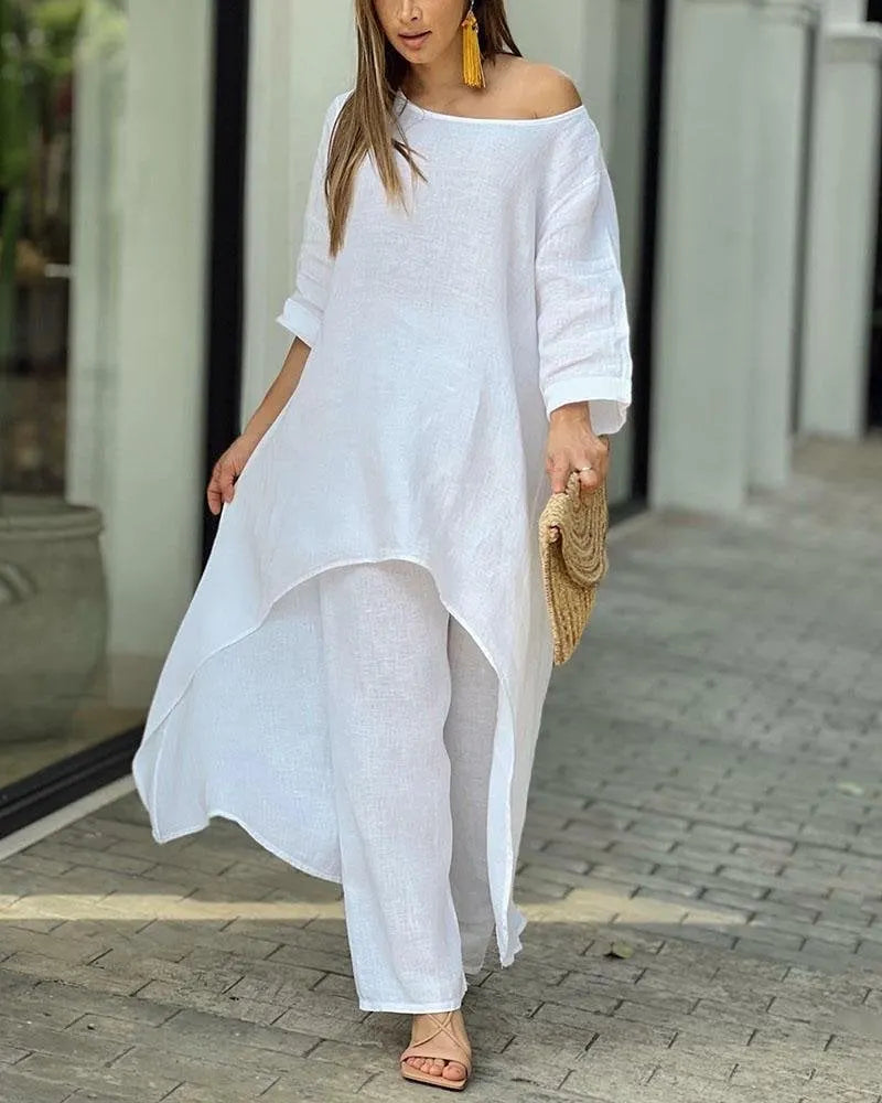 🔥HOT Sale - Casual Solid Color Two-piece Set 💥 BUY 2 FREE SHIPPING