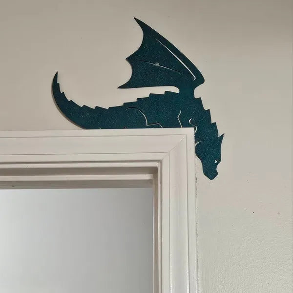 Cute Dragon Metal Door Topper