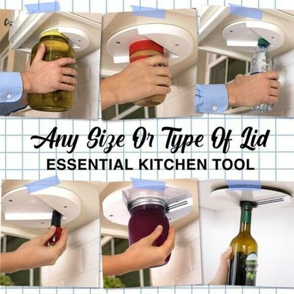 [🔥Summer Hot Sales-49%OFF]Jar Opener Multi-function Cap Opener Under Cabinet