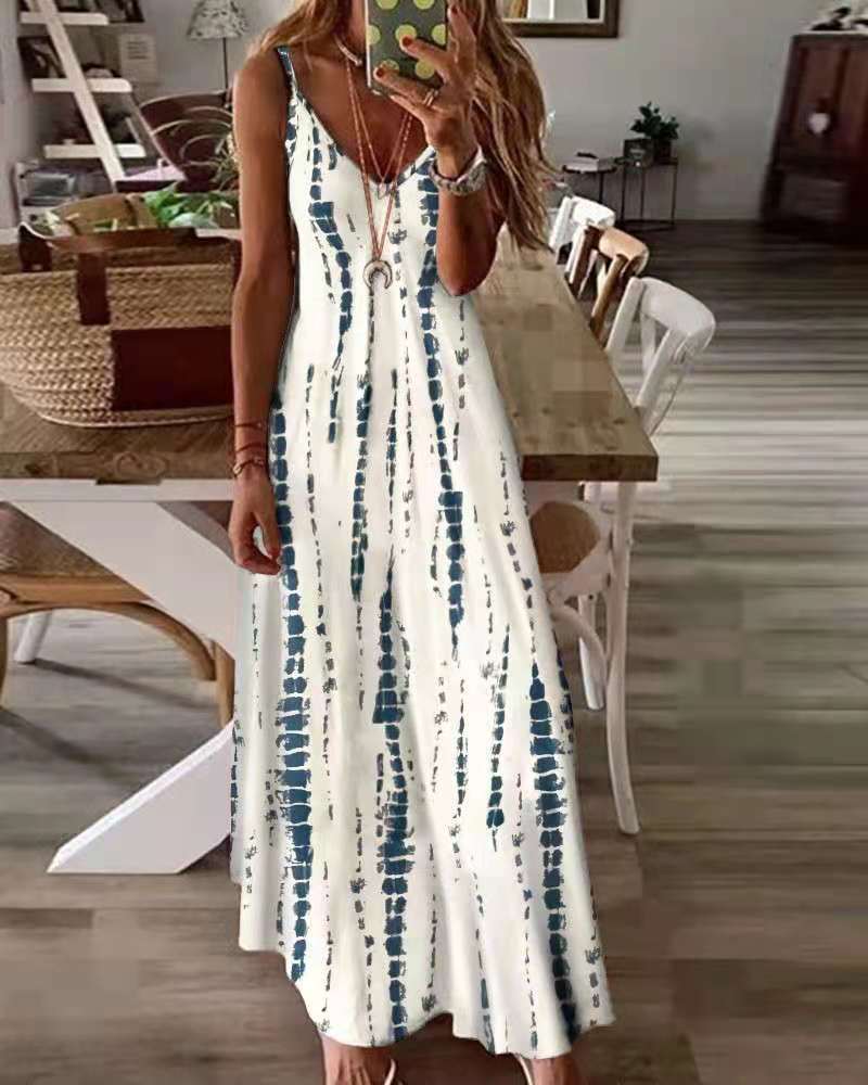 Women’s Boho Floral Print Jumpsuit