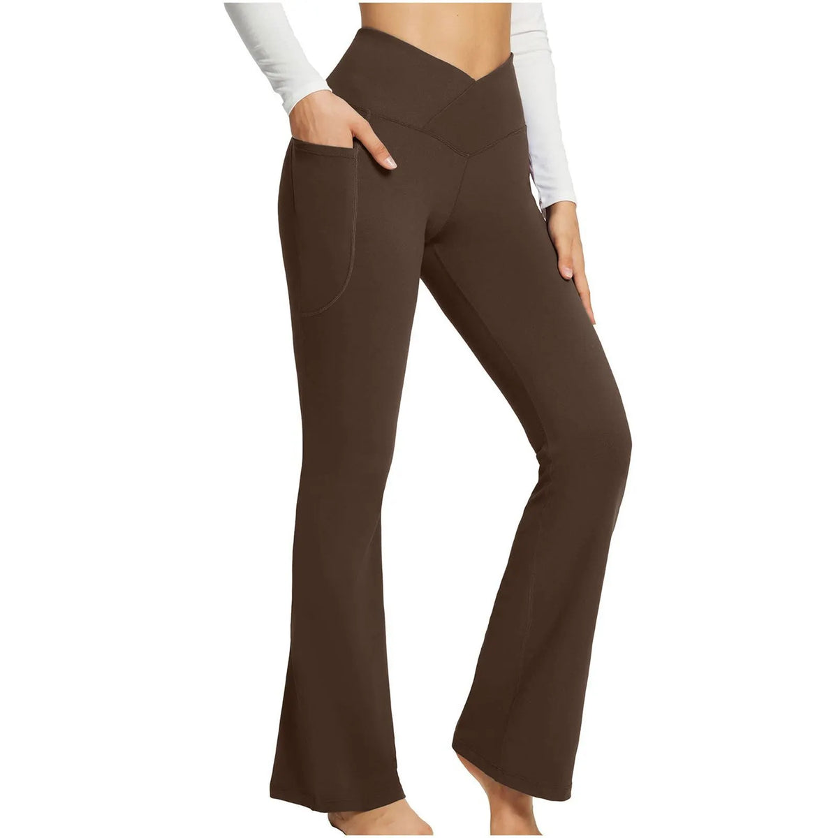 High-Waisted Lift Butt Flare Yoga Leggings With Pockets (Buy 2 Free Shipping)