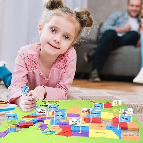 🔥HOT SALE🔥49% OFF - 🌍 World Map & USA Map Puzzle Set
