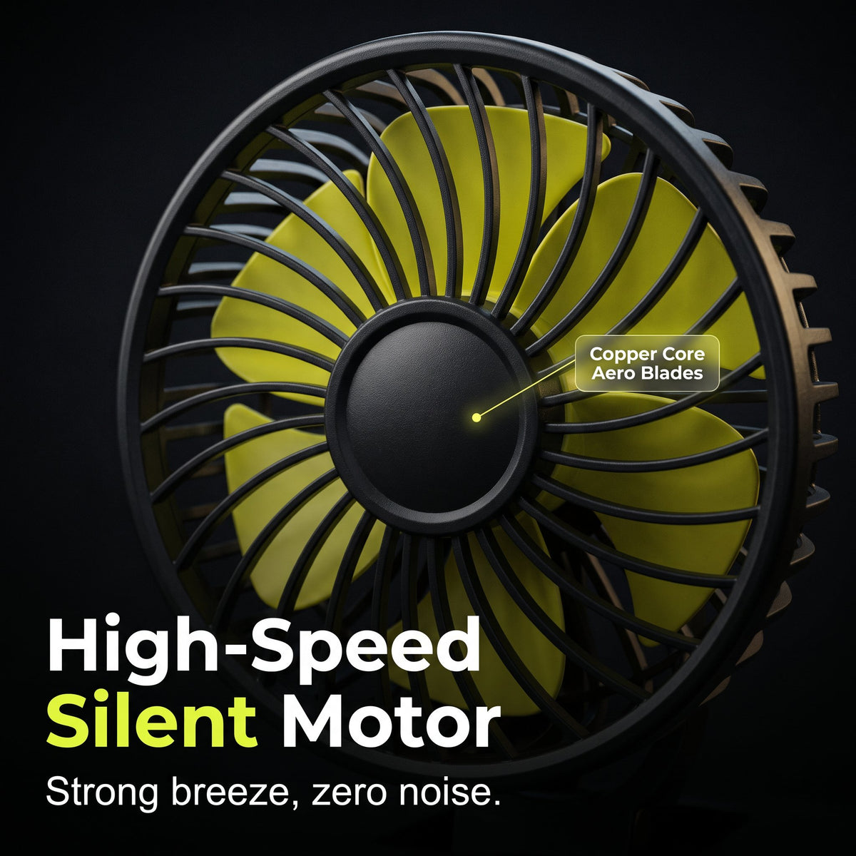 🔥HOT SALE🔥Portable 4-Head Car Cooling Fan – 3-Speed Adjustable, 360° Rotation, Cigarette Lighter Plug