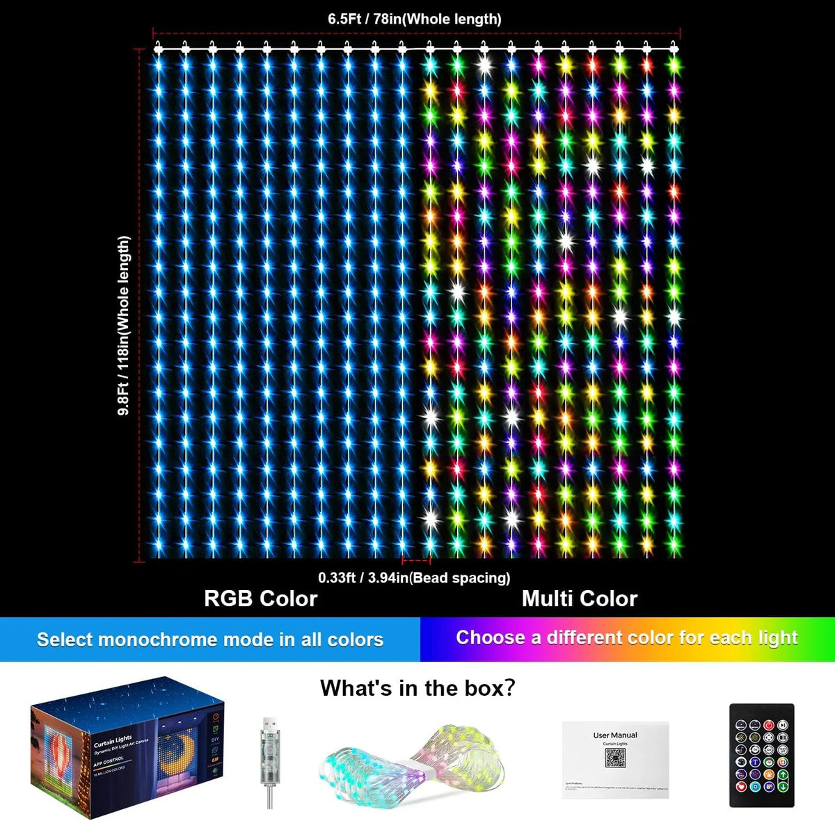 Smart Curtain Lights💡—Create atmosphere