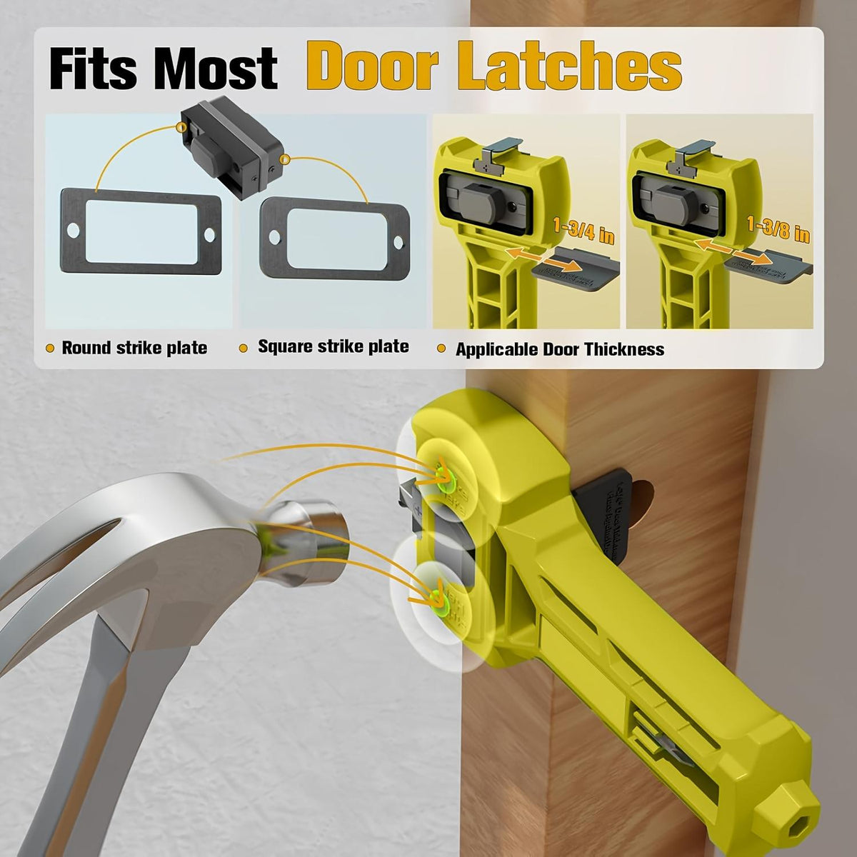 🔥 HOT SALE 🔥🔧 DIY Door Upgrade 49% OFF – Door Latch Installation Kit for Precise Lock Setup