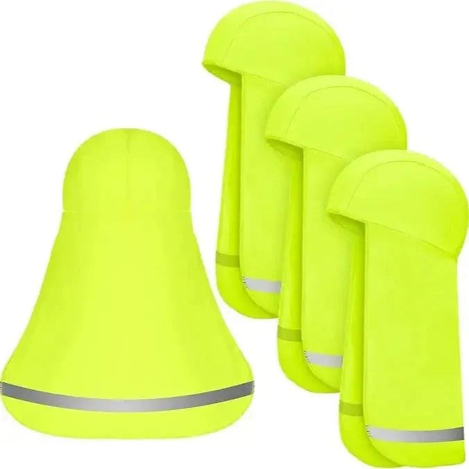 4 Pieces Hard Hat Sun Shade with Neck Flap – Cooling Skull Cap for Outdoor Work, Fishing & Hiking