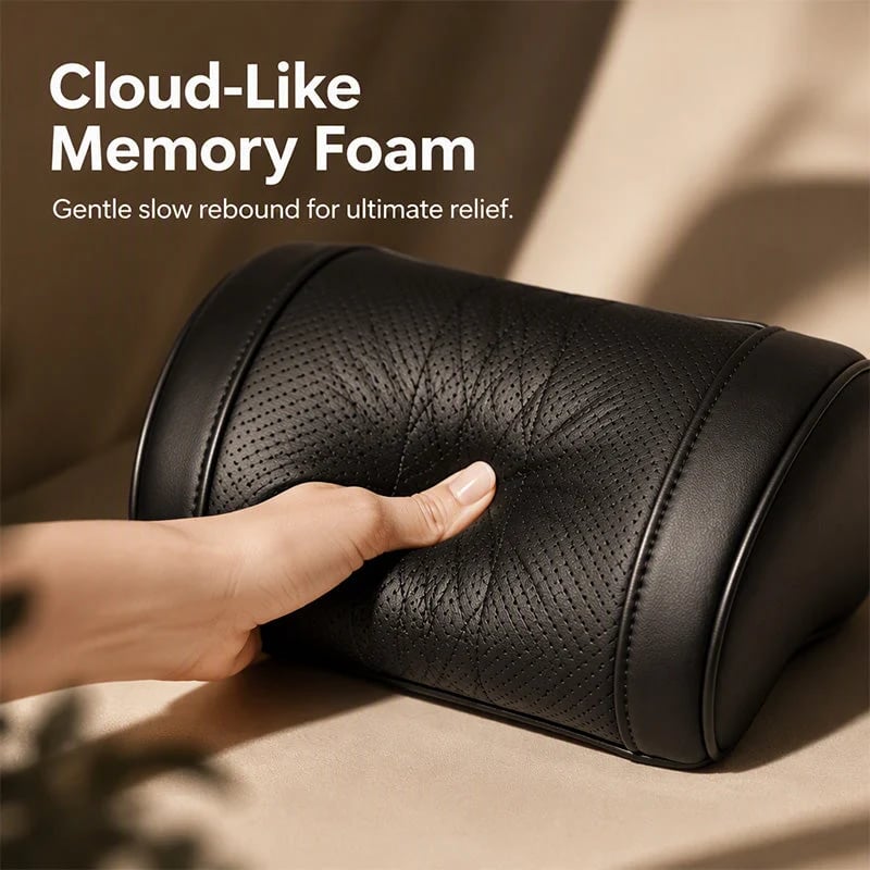 🎉💤 Relieve Driving Fatigue! Universal Memory Foam Car Headrest Neck Pillow, Ergonomic Support Auto Neck Cushion for Long Road Trips