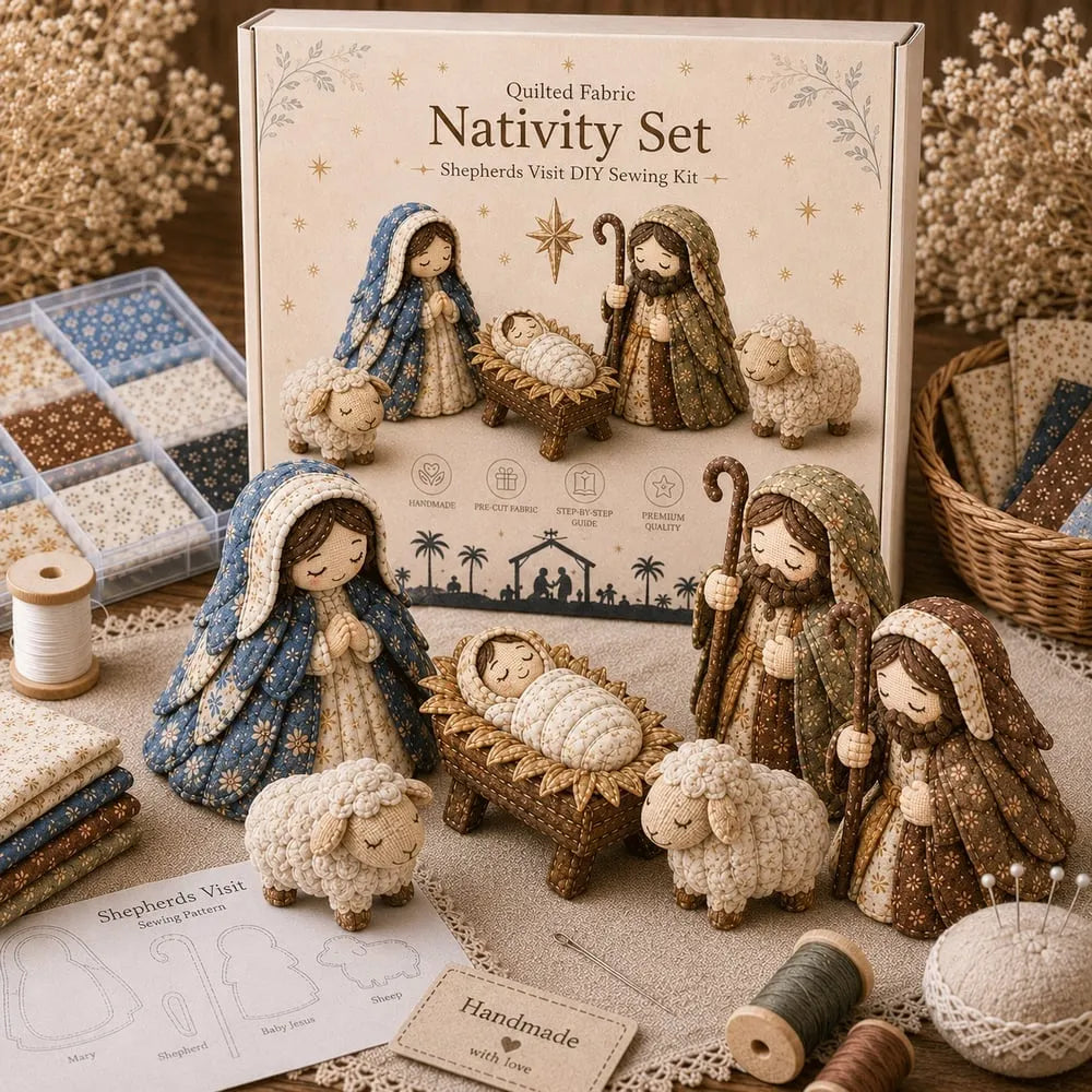 🔥HOT SALE🔥DIY Patchwork Nativity Scene Sewing Kit
