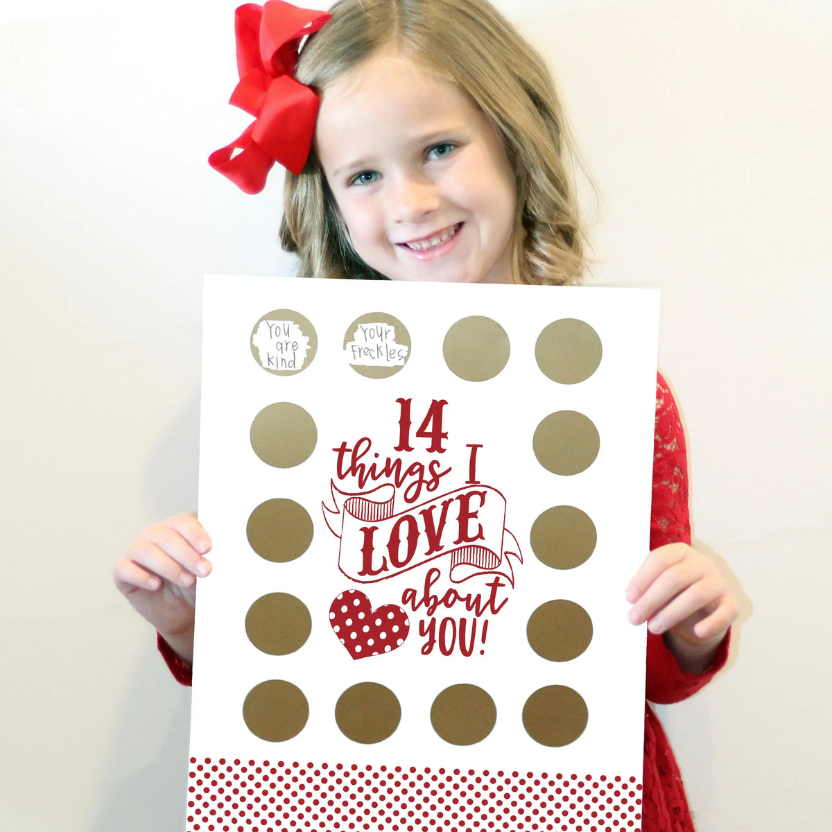 🥰Valentine's Scratch Off Advent "14 things I or WE love about you!"💕