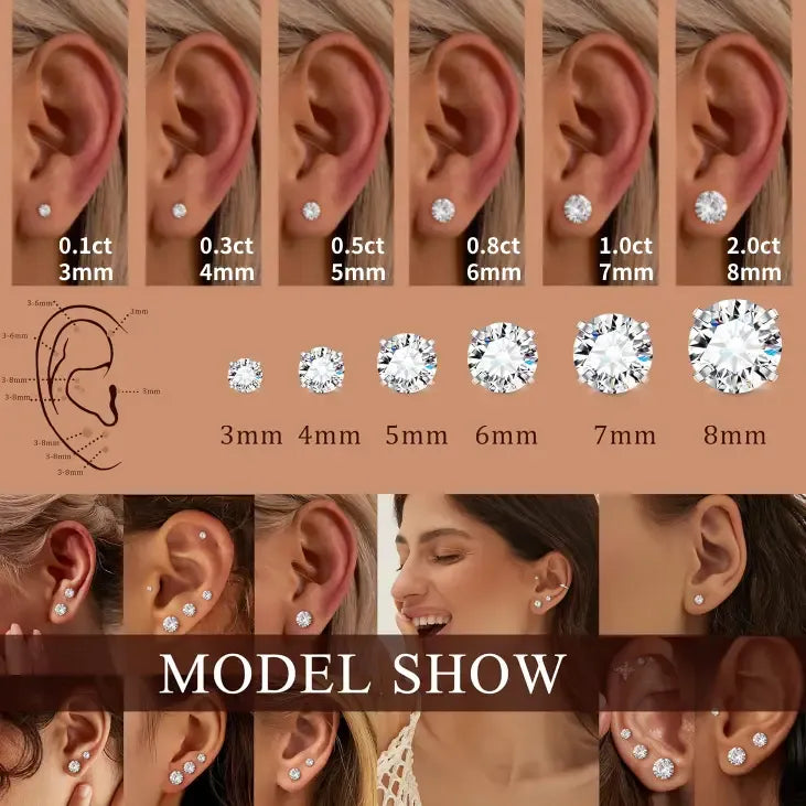 Classic Moissanite Earrings