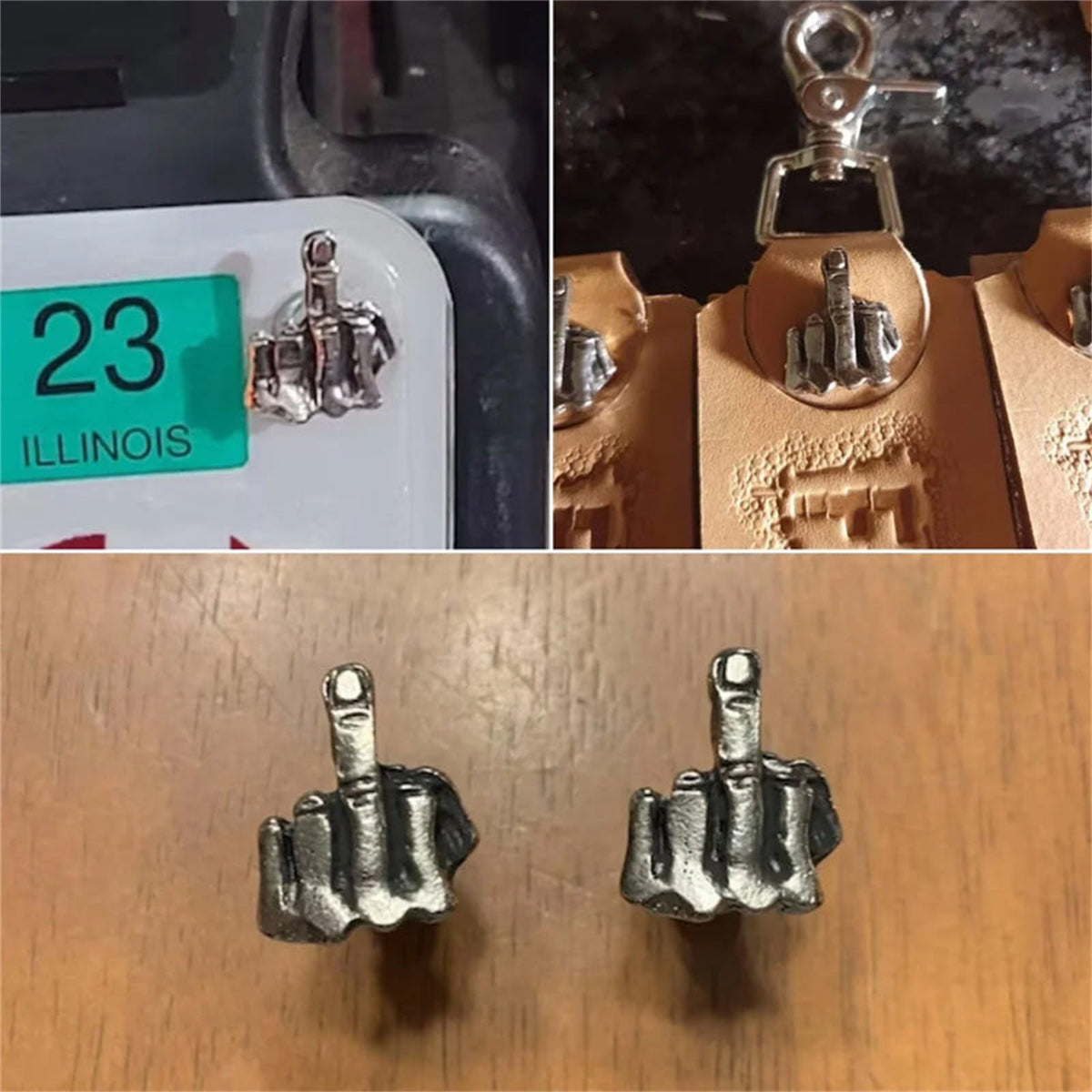 Motorcycle Universal Finger License Plate Screw