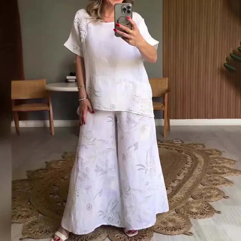 🌸Women's 2-Piece Floral Print Casual Set