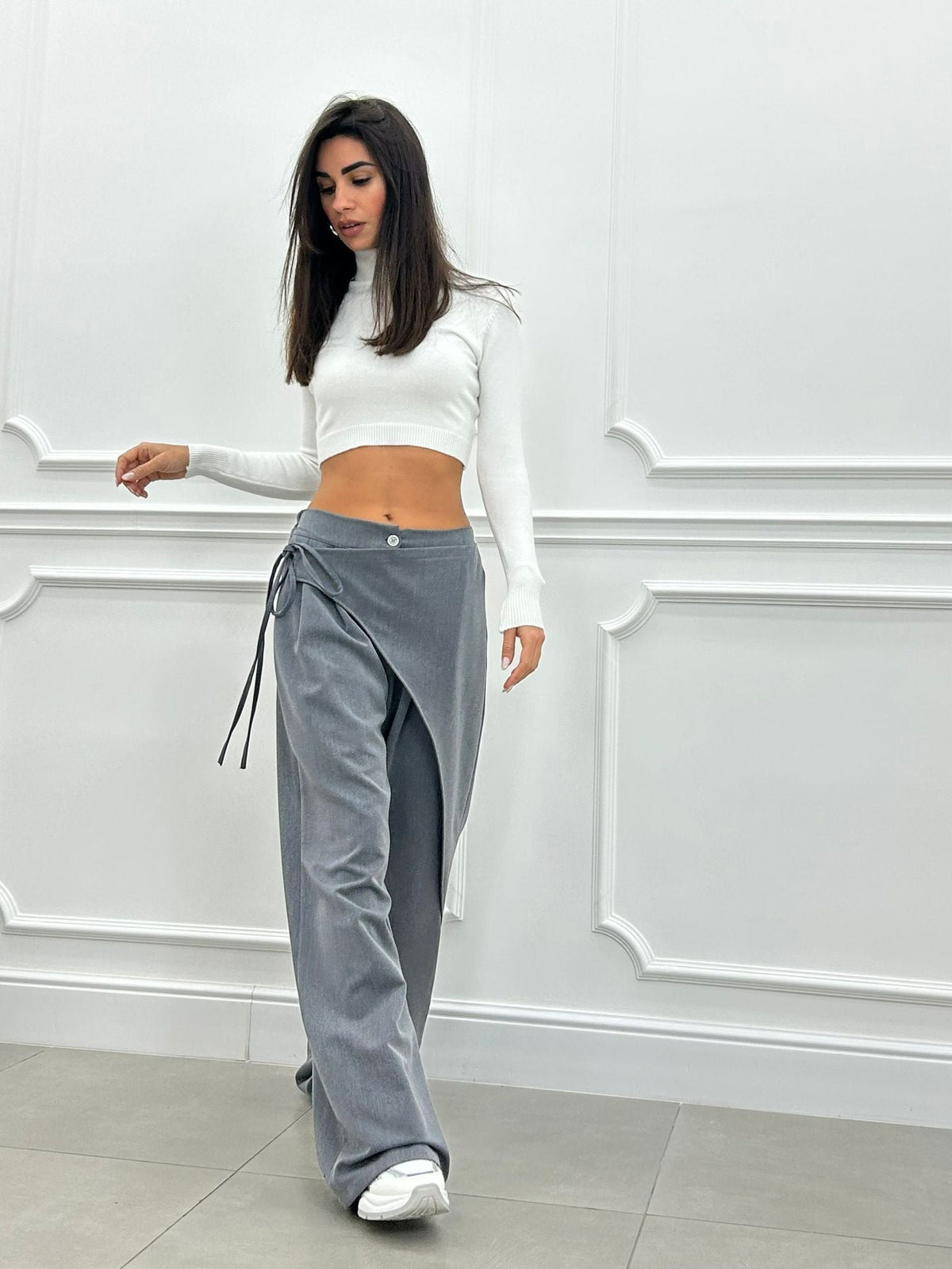 Unique Tie Waist Pants(buy 2 free shipping)