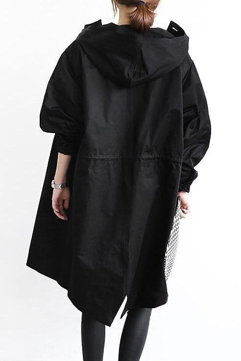 Waterproof  Oversized Hooded Windbreaker Rain Jacket