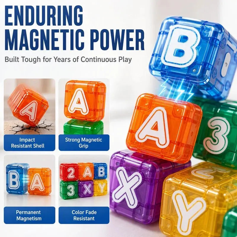 📢📢49% OFF !! ⏰Magnetic Alphabet Number Cubes for Children(📦Buy 2 Free Shipping)