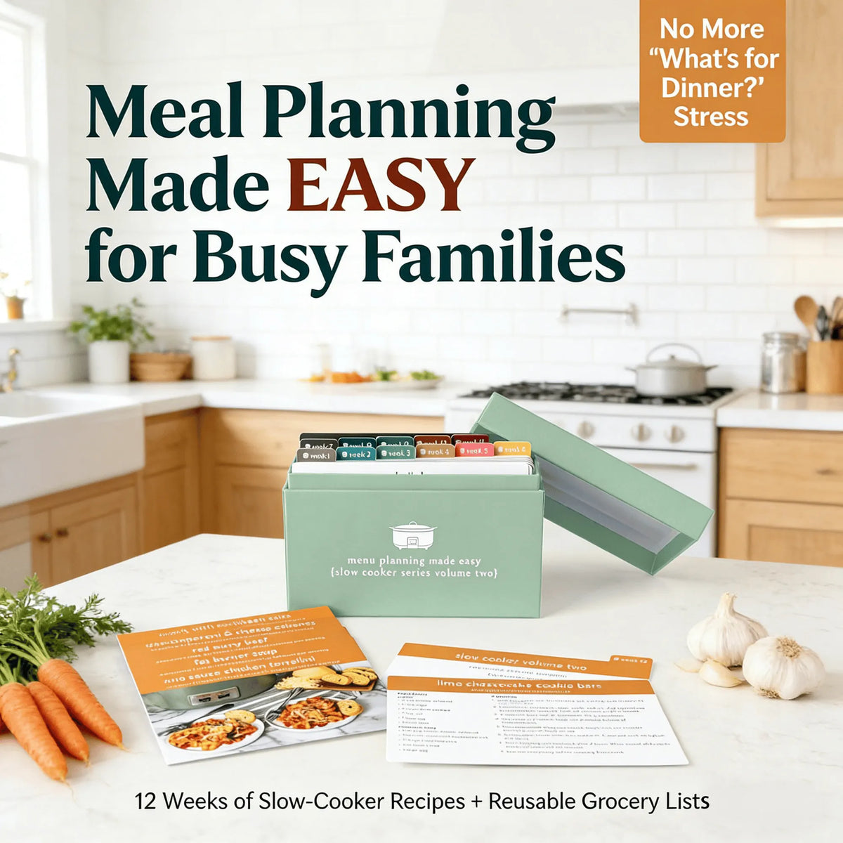 🔥HOT SALE🔥🍽️ Meal Planning Kit with 103 Photo Recipe Cards(Without a gift or present.)