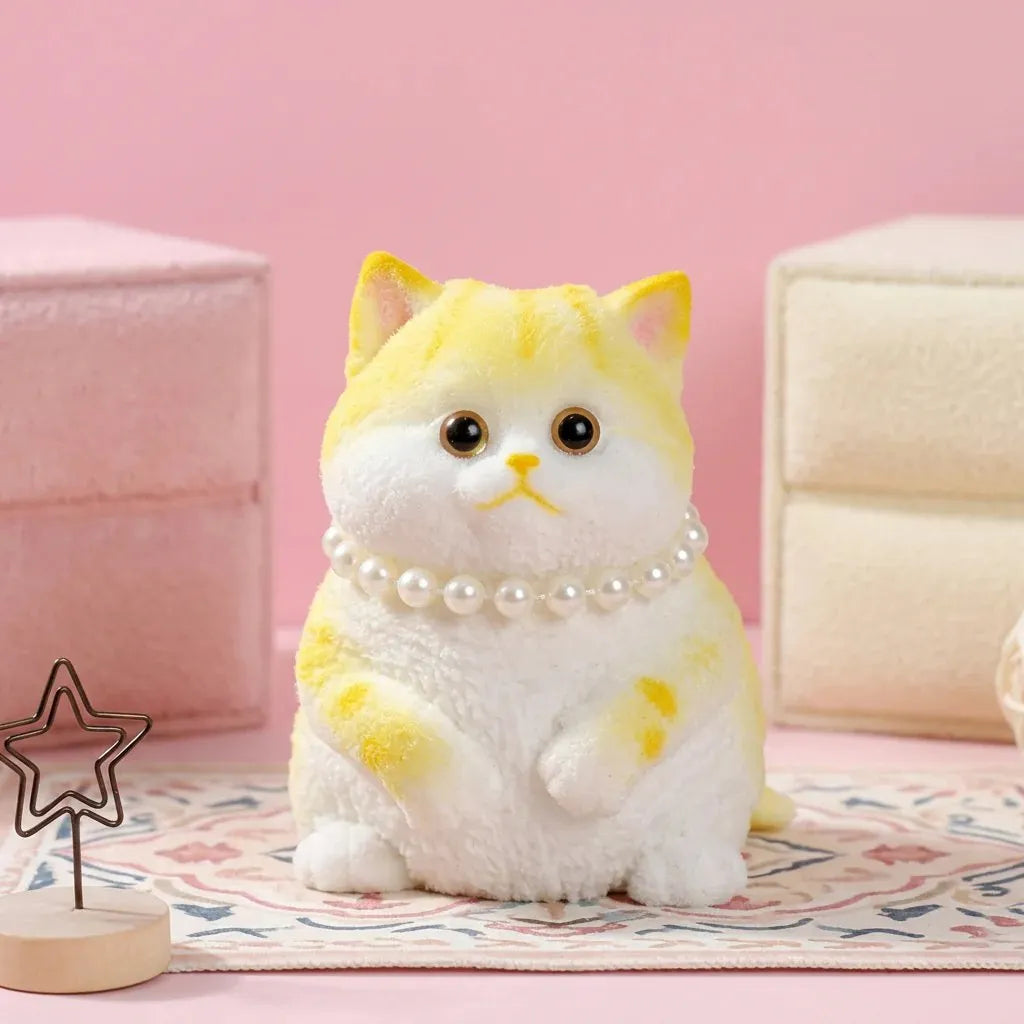 🎉🎨🐾Soft and Cuddly Cat – Stress-Relief Squeezable Toy