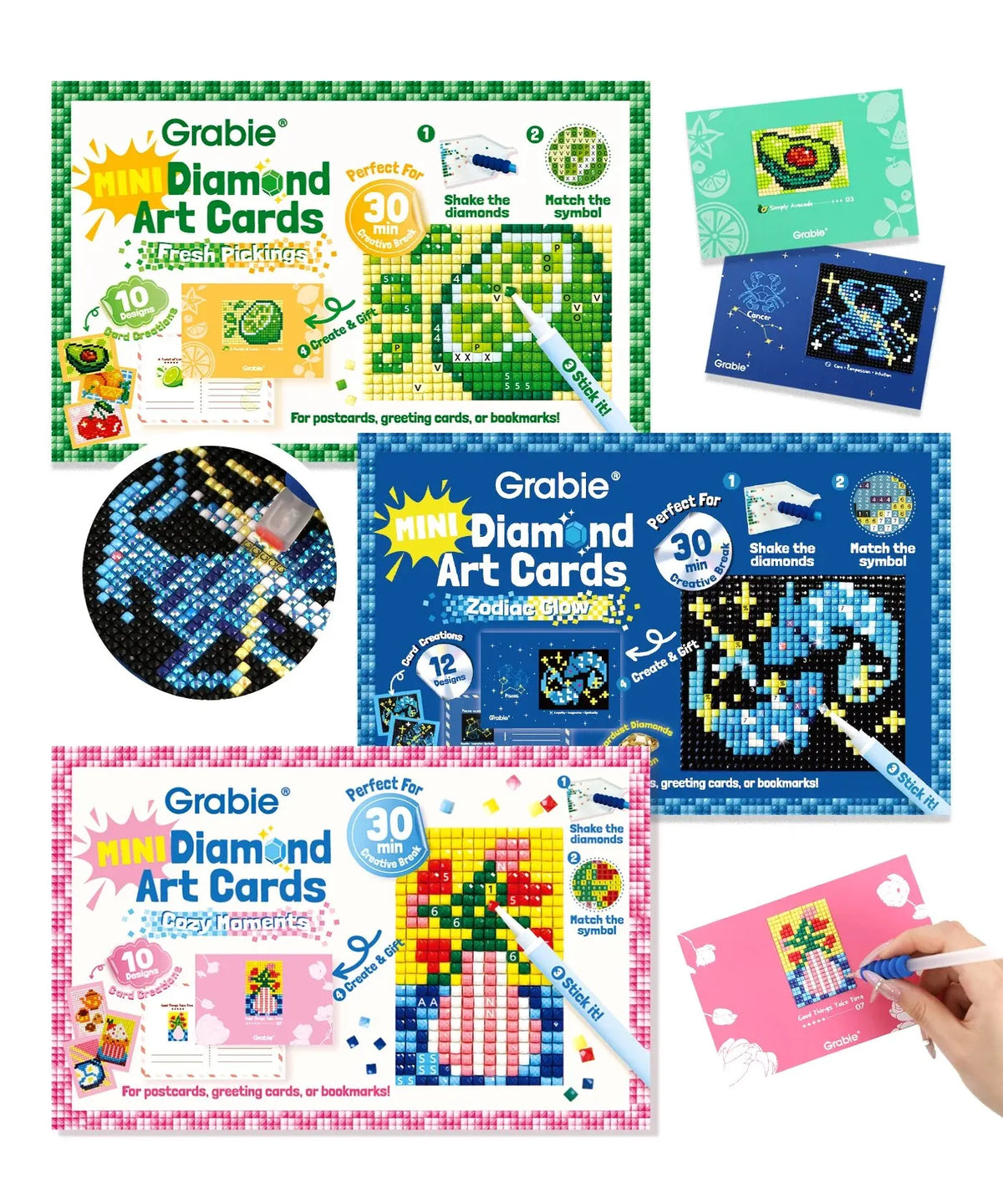 Mini Diamond Art Cards – Create Sparkling Mini Masterpieces in 30 Minutes