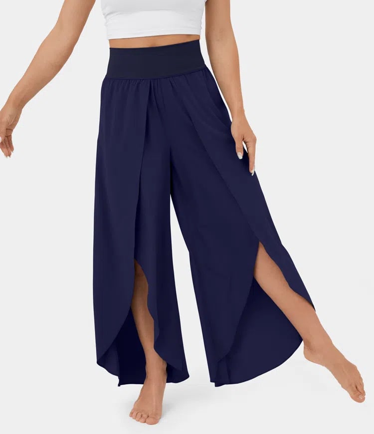 Palazzo Flowy Split Wide Leg Pant(buy 2 free shipping)