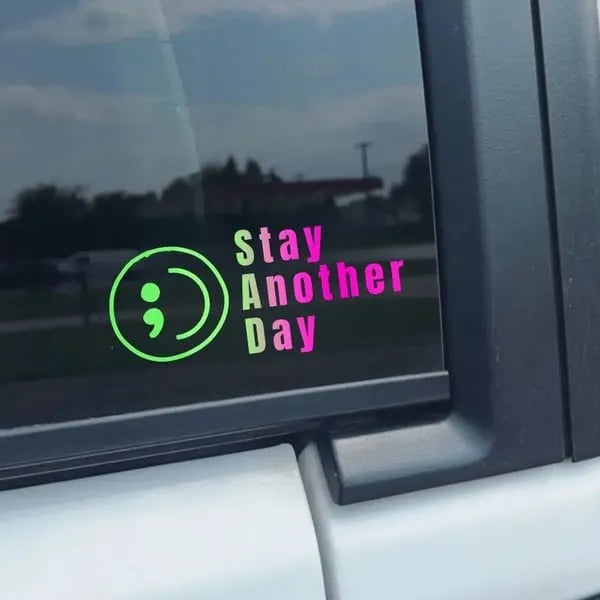 🔥LAST DAY 50% OFF - 🎗️Share Pack❤️ SAD Mental Health Awareness Car Decal (5 Pcs)