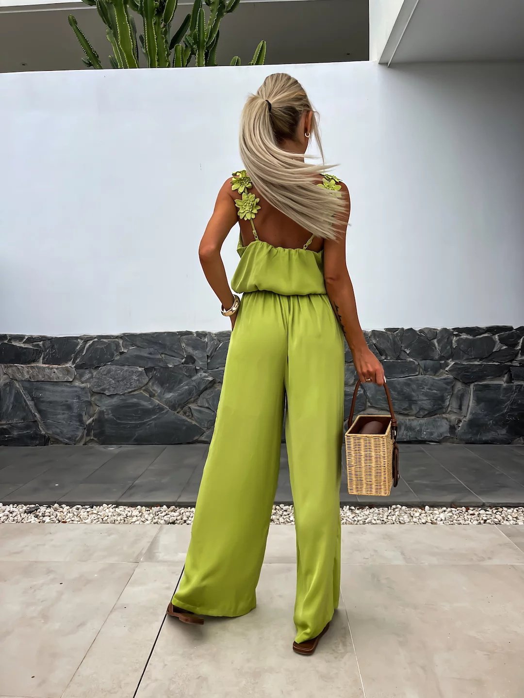 ✨Spring Style Alert🌸Women's Sleeveless Wide Leg Jumpsuit - Effortless Elegance!