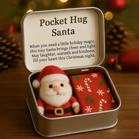 🔥Early Christmas Sale 50% -🎄❤️Christmas Pocket Hug Gift with Stocking🧦