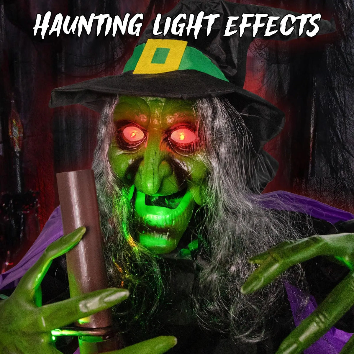 Halloween Decorations Outdoor - 12 ft Hovering Witch