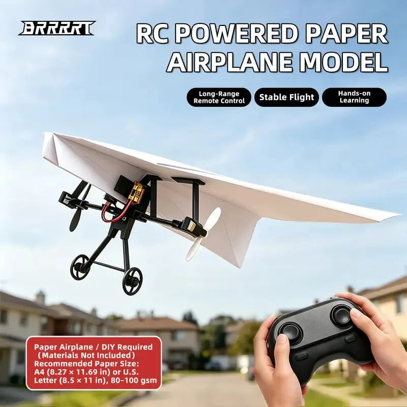 🔥Last Day 49% OFF - 🛩️ RC Paper Airplane Kit with Gyro Stabilizer ⚡