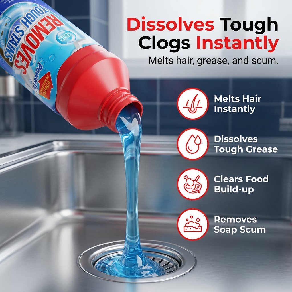🔥HOT SALE🔥🏠Heavy-Duty Drain Clog Remover & Cleaner Gel