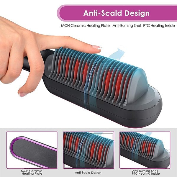 Negative Ion Hair Straightener Styling Comb💇‍♀