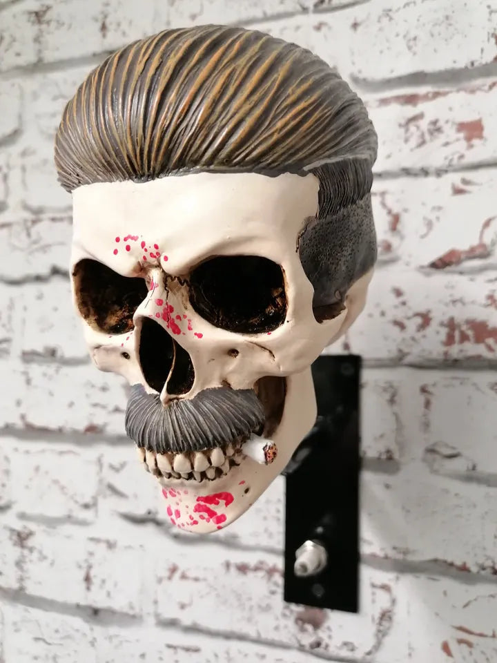 Motorcycle Helmet and Jacket Skull Holder