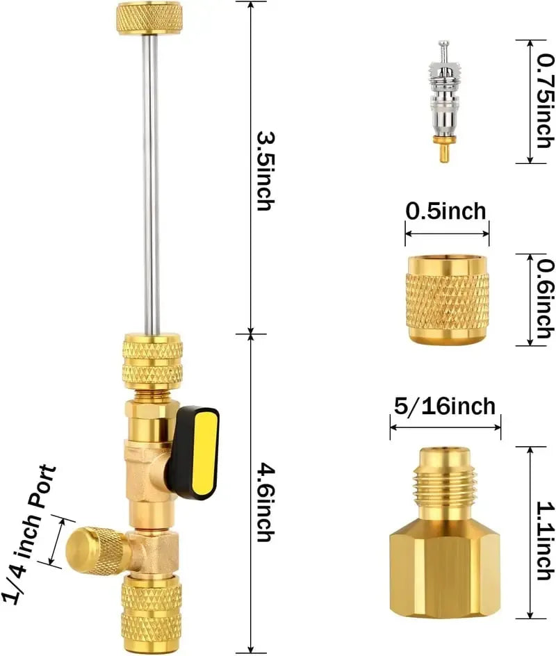 🎉 ✨Professional AC Valve Core Remover & Installer Kit