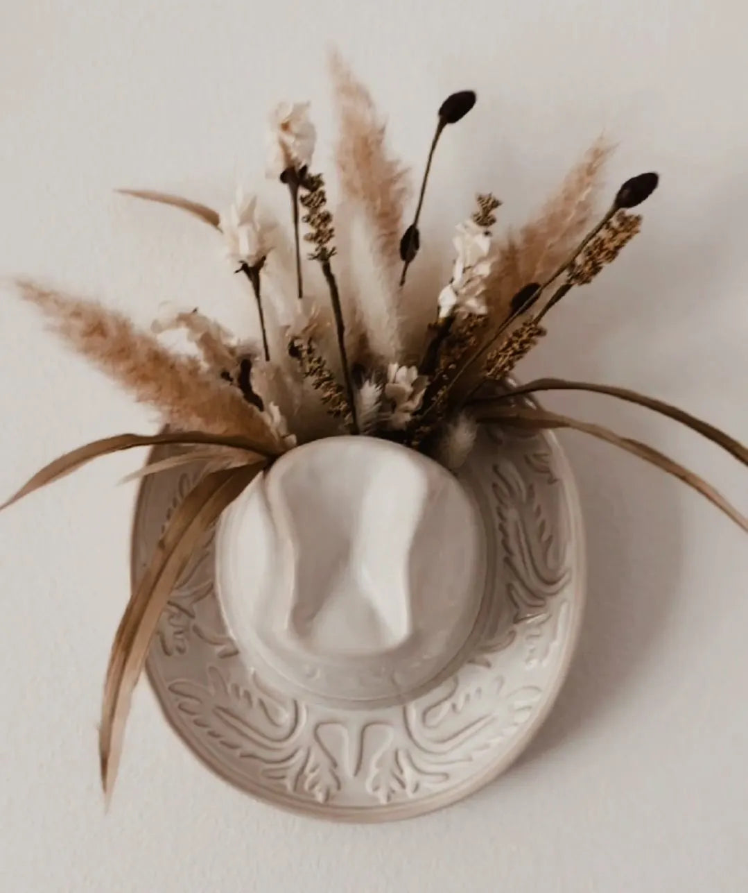 🔥Last Day 49% OFF - 🤠Handmade Ceramic Cowgirl Hat Vase🌵