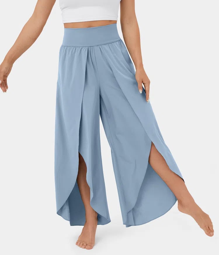 Palazzo Flowy Split Wide Leg Pant(buy 2 free shipping)