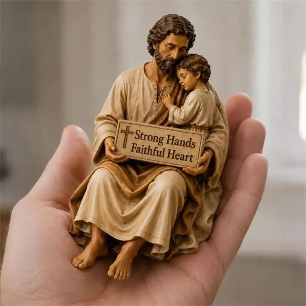 🔥Father‘s Day 50% OFF ✨Hand-Painted Ceramic Saint Joseph Figurine✝️Protector of Fathers🙏
