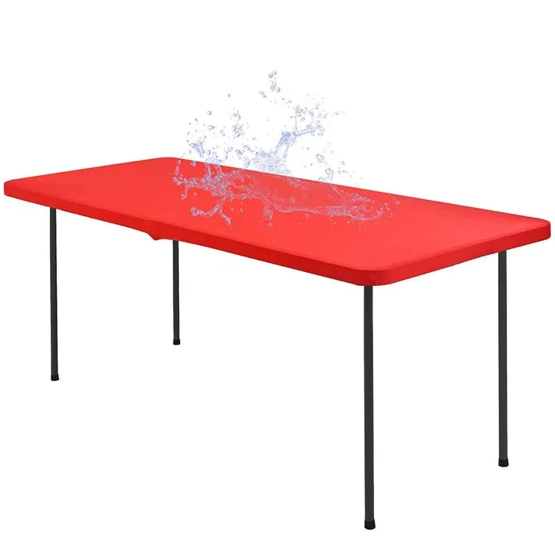 🔥 HOT SALE 🔥Stretch Fabric Table Top Cap Cover – Elastic Edge, Waterproof & Reusable