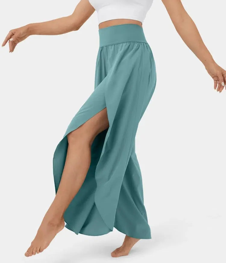 Palazzo Flowy Split Wide Leg Pant(buy 2 free shipping)