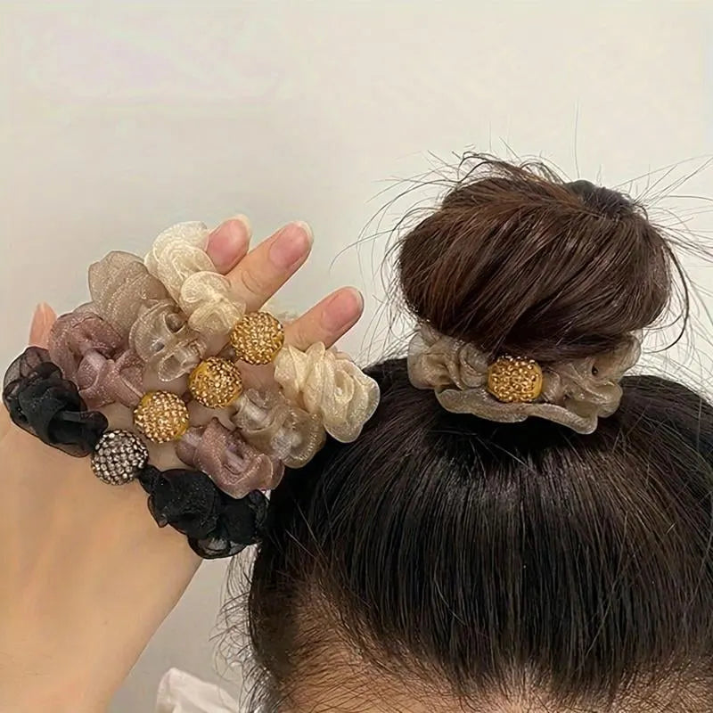 Elegant Rhinestone Mesh Hair Ties ⚡ BUY 2 GET 1 FREE