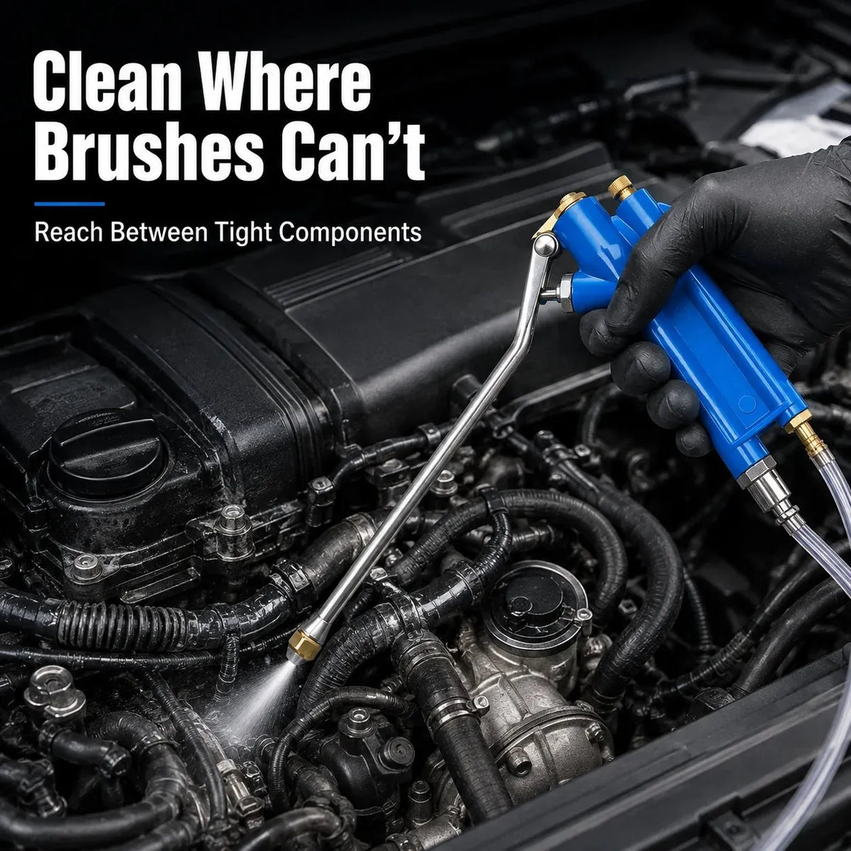 🎉 🛠️ Pneumatic Engine Cleaning Gun with Siphon Hose 🚗