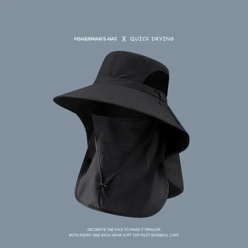 🎉Spring/Summer Fisherman's Hat Detachable Outdoor Fishing Face Covering Neck Protection